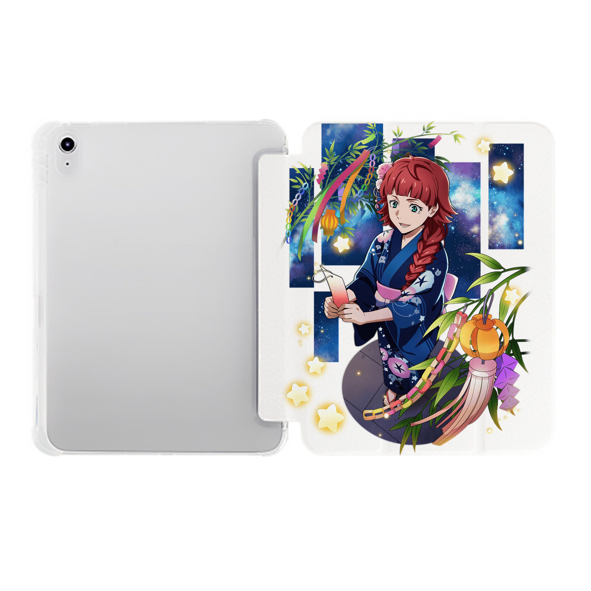 （画像用） 文豪ストレイドッグス Bungo Stray Dogs IPad ケース ペン収納付き 三つ折りスタンド PUレザー×シリコン 対応機種9.5/10.5/10.9インチ